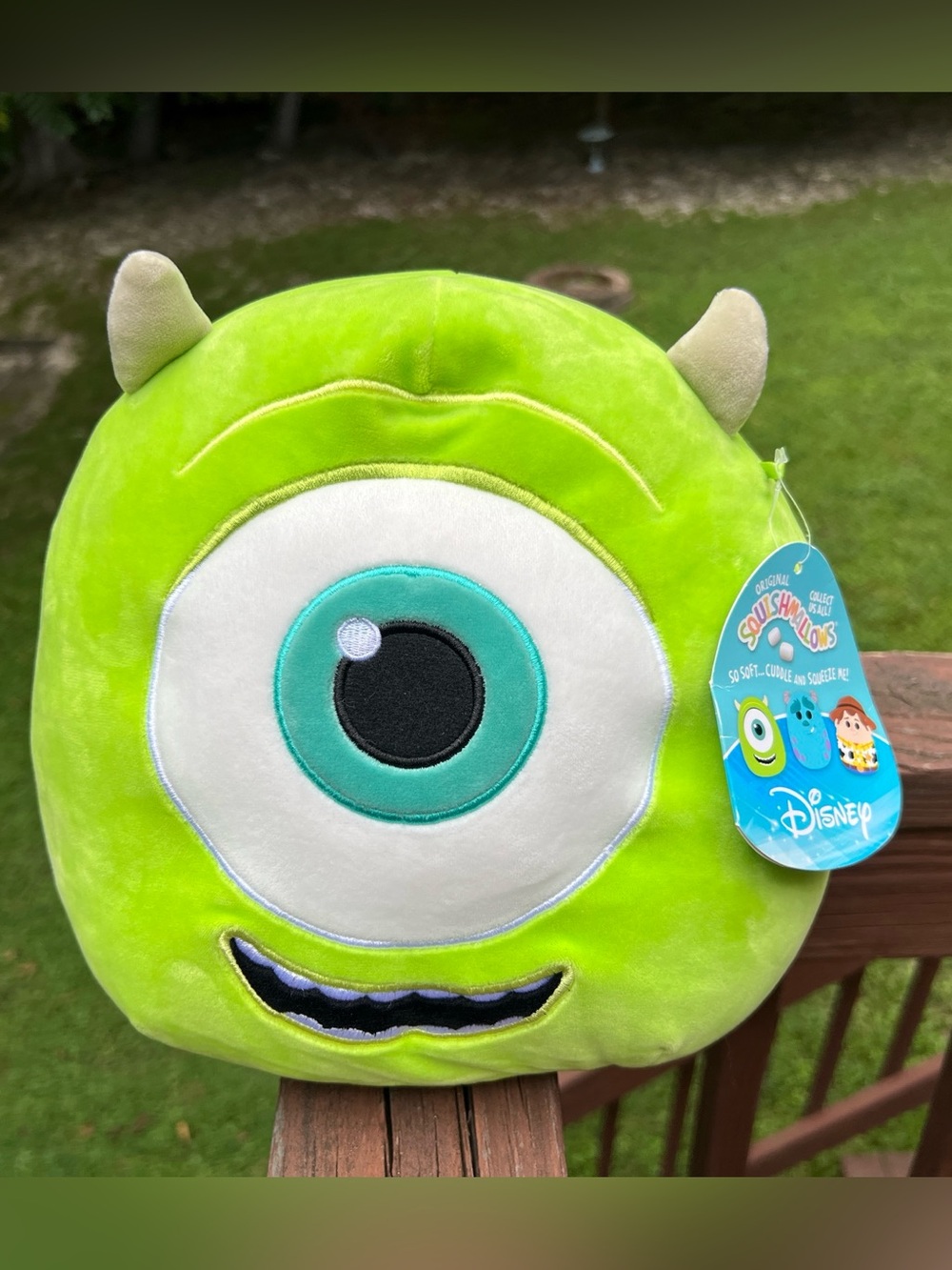 Squishmallows Disney/Pixar KellyToy Monster Inc. 10” Mike Wazowski Stuffed Plush
